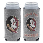 Wholesale-Florida State Seminoles HEATHERED 12 oz Slim Can Cooler