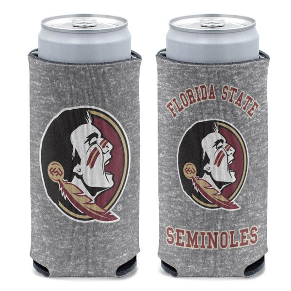 Wholesale-Florida State Seminoles HEATHERED 12 oz Slim Can Cooler