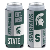 Wholesale-Michigan State Spartans BLOCK 12 oz Slim Can Cooler