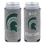 Wholesale-Michigan State Spartans HEATHERED 12 oz Slim Can Cooler