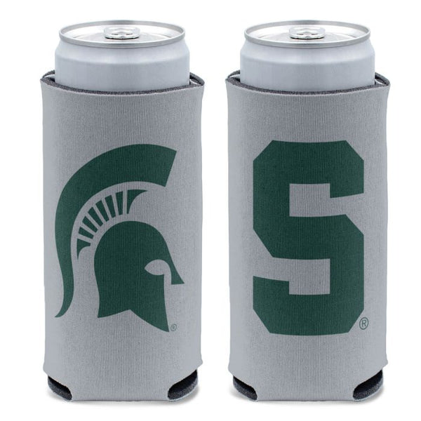 Wholesale-Michigan State Spartans LOGOS 12 oz Slim Can Cooler