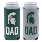 Wholesale-Michigan State Spartans NAME DROP DAD 12 oz Slim Can Cooler