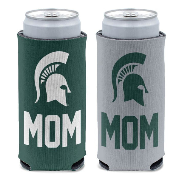 Wholesale-Michigan State Spartans NAME DROP MOM 12 oz Slim Can Cooler