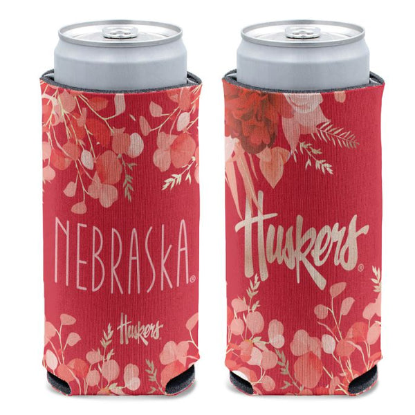 Wholesale-Nebraska Cornhuskers EUCALYPTUS 12 oz Slim Can Cooler