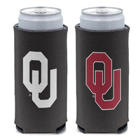 Wholesale-Oklahoma Sooners LOGOS 2 12 oz Slim Can Cooler