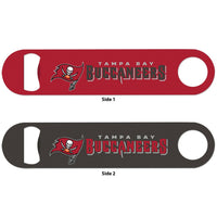 Tampa Bay Buccaneers Metal Bottle Opener 2 Sided