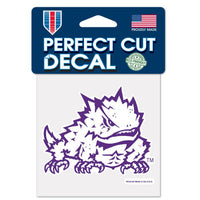 Wholesale-TCU Horned Frogs Perfect Cut Color Decal 4" x 4"