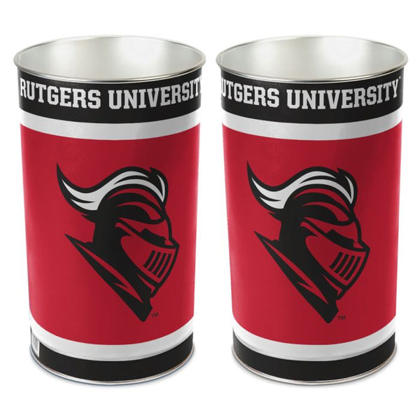 Wholesale-Rutgers Scarlet Knights Wastebasket - tapered 15"H