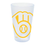 Milwaukee Brewers icicle 16 oz Silicone Pint Glass