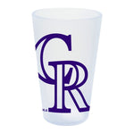 Colorado Rockies icicle 16 oz Silicone Pint Glass