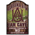 Alabama A&M Bulldogs FAN CAVE Wood Sign 11" x 17" 1/4" thick