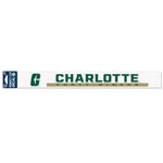 Wholesale-Charlotte Forty-Niners Perfect Cut Decals 2" x 17"