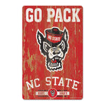 NC State Wolfpack SLOGAN Wood Sign 11" x 17" 1/4" thick