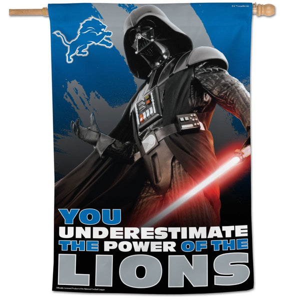 Detroit Lions / Star Wars Darth Vader Vertical Flag 28" x 40"