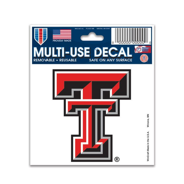 Wholesale-Texas Tech Red Raiders Multi-Use Decal 3" x 4"