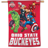 Wholesale-Ohio State Buckeyes / Marvel (c) 2021 MARVEL Vertical Flag 28" x 40"