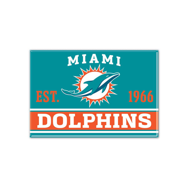 Miami Dolphins Metal Magnet 2.5" x 3.5"