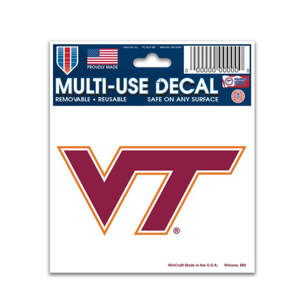 Wholesale-Virginia Tech Hokies Multi-Use Decal 3" x 4"