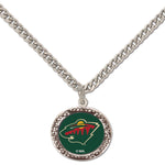 Minnesota Wild Necklace w/Charm Jewelry Card