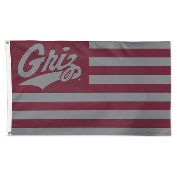 Wholesale-Montana Grizzlies / Stars and Stripes NCAA Flag - Deluxe 3' X 5'