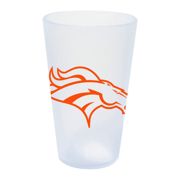 Denver Broncos Icicle 16 oz Silicone Pint Glass