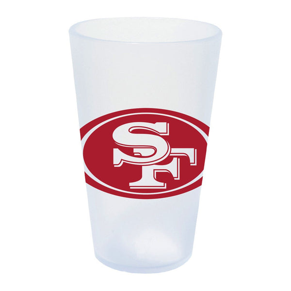 San Francisco 49ers Icicle 16 oz Silicone Pint Glass