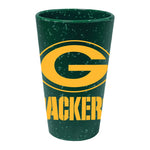 Green Bay Packers Green Speckle 16 oz Silicone Pint Glass