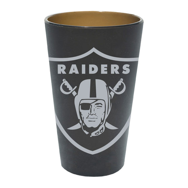 Las Vegas Raiders Smoke 16 oz Silicone Pint Glass