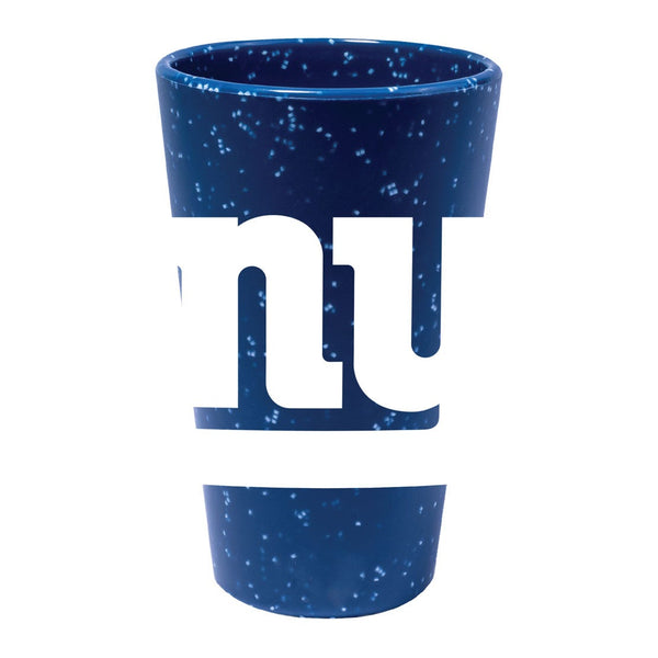 New York Giants Blue Speckle 16 oz Silicone Pint Glass