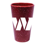 Washington Commanders Red Speckle 16 oz Silicone Pint Glass