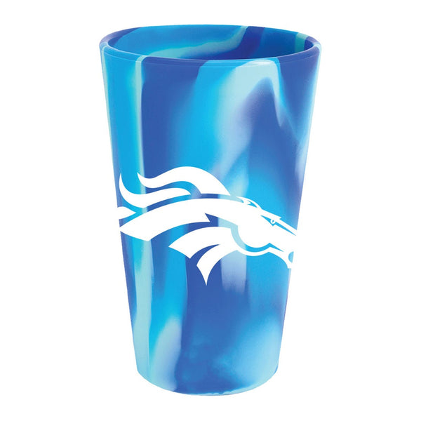Denver Broncos Fashion 16 oz Silicone Pint Glass