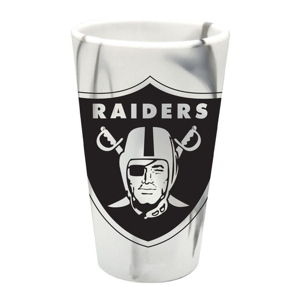 Las Vegas Raiders Fashion 16 oz Silicone Pint Glass