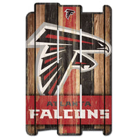 Atlanta Falcons Wood Fence Sign