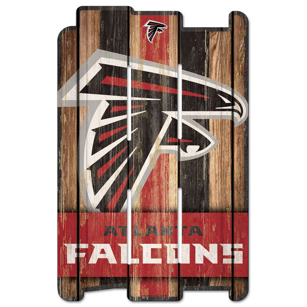 Atlanta Falcons Wood Fence Sign