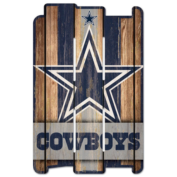 Dallas Cowboys Wood Fence Sign