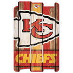 Kansas City Chiefs Wood Fence Sign