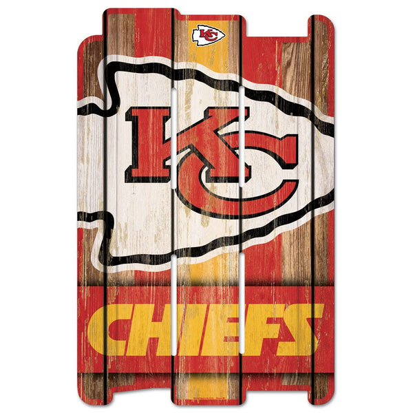 Kansas City Chiefs Wood Fence Sign