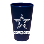 Dallas Cowboys Navy 16 oz Silicone Pint Glass