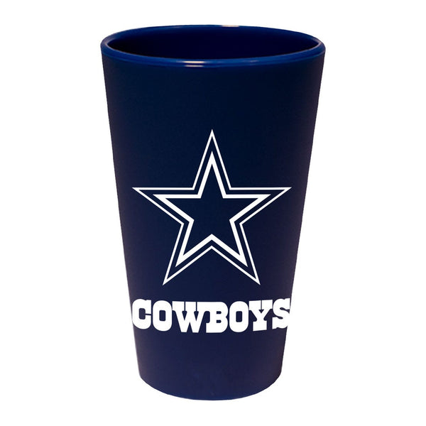 Dallas Cowboys Navy 16 oz Silicone Pint Glass