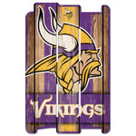 Minnesota Vikings Wood Fence Sign