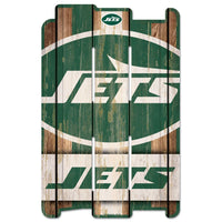 New York Jets Wood Fence Sign