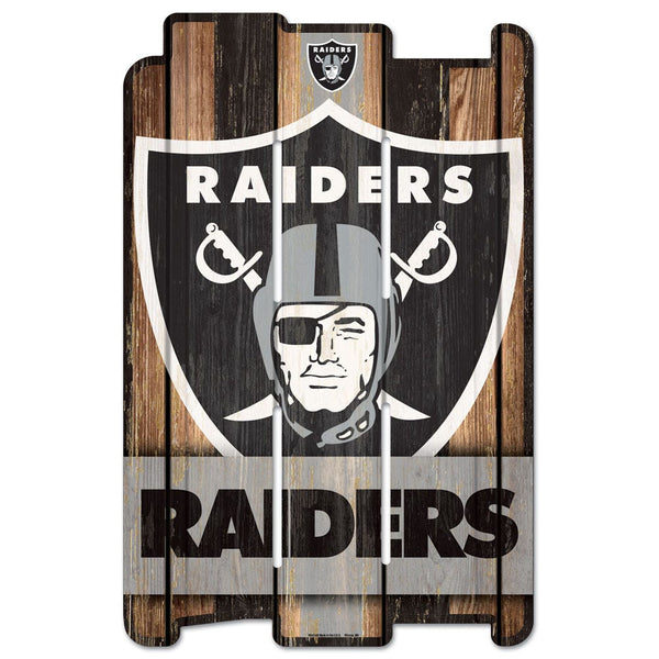 Las Vegas Raiders Wood Fence Sign
