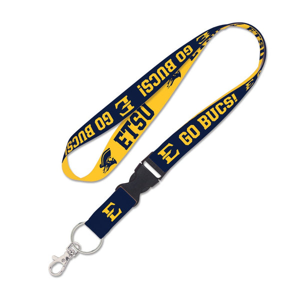 East Tennessee State Buccaneers Lanyard w/detachable buckle 1"