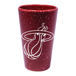 Miami Heat Color 16 oz Silicone Pint Glass