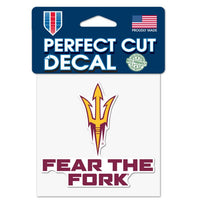 Wholesale-Arizona State Sun Devils SLOGAN Perfect Cut Color Decal 4" x 4"