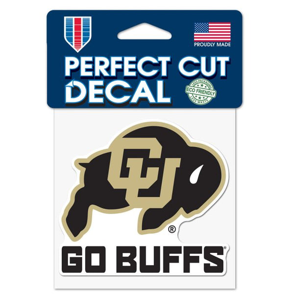 Wholesale-Colorado Buffaloes SLOGAN Perfect Cut Color Decal 4" x 4"