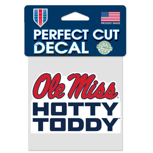 Wholesale-Ole Miss Rebels SLOGAN Perfect Cut Color Decal 4" x 4"