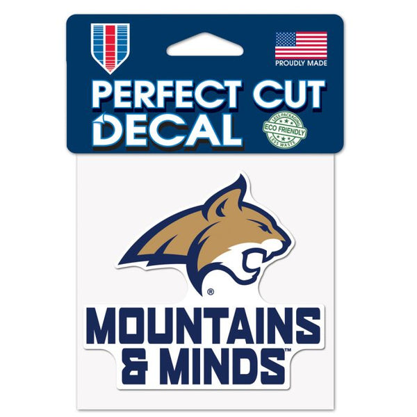 Wholesale-Montana State Bobcats SLOGAN Perfect Cut Color Decal 4" x 4"