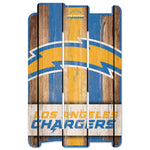Los Angeles Chargers Wood Fence Sign