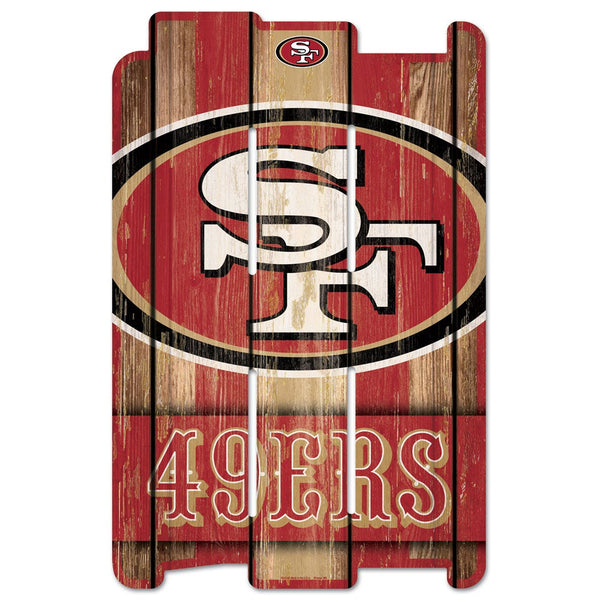 San Francisco 49ers Wood Fence Sign